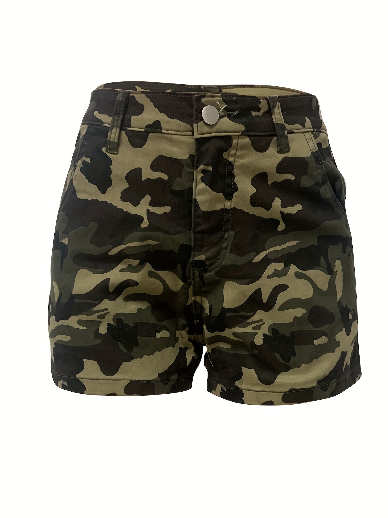 Camouflage Print Summer Shorts Casual Women's Clothing
