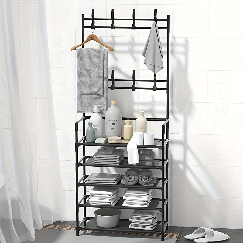 5 Layer Shoe And Hat Rack Standing Coat Rack