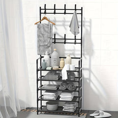 5 Layer Shoe And Hat Rack Standing Coat Rack