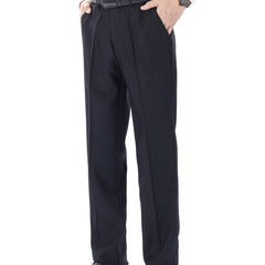 Men's Classic Straight Leg Dress Pants for Business