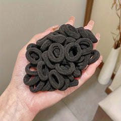 100pcs pack Hair Ties Elastic Hair Rope Style Hair Band