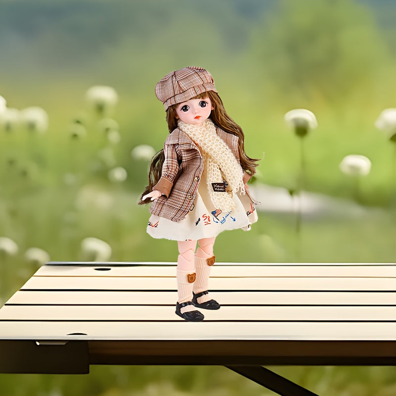 Parisian Doll with Curly Hair & Birthday Gift Mixed Colors Plastic Material