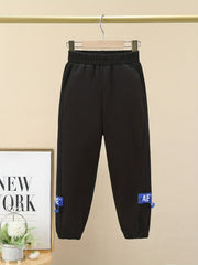 Girls' Bear Graphic Jogger Sweatpants With Pockets for Workout