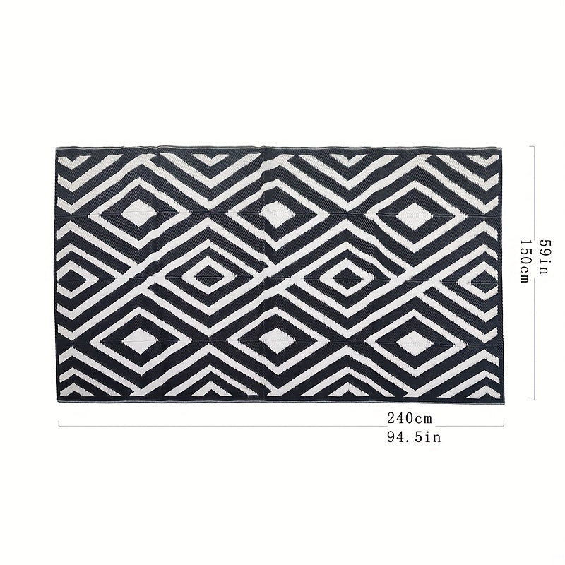 UV Resistant 5x8ft Outdoor Rug For Patio RV
