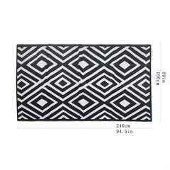UV Resistant 5x8ft Outdoor Rug For Patio RV