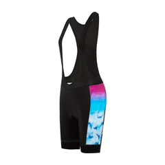 Fantasy Butterfly Orchid Cycling Bib Shorts