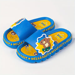 Boys Cartoon Open Toe Slippers Non Slip Lightweight Slippers