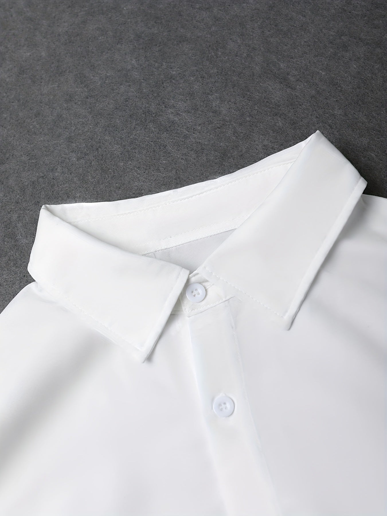 Men's Lapel Solid 4998 Graphic Button Down Shirts Top Blouse
