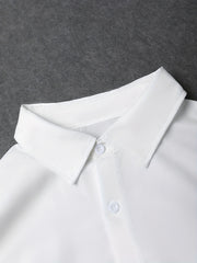 Men's Lapel Solid 4998 Graphic Button Down Shirts Top Blouse