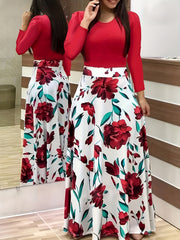 Floral Maxi Dress Plus Size