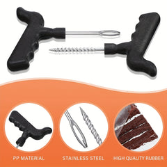 Tubeless Tire Repair Kit Auto Tire Plug Tool for Car Truck RV Trailer Punctures