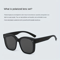 Men's Polarized Myopia Glasses Unisex Driving Sunglasses
