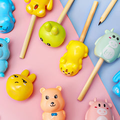 Animal Cartoon Pencil Sharpener Kids School Supplies Christmas Gift