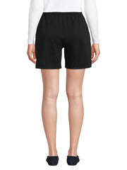Sporty Shorts Women's Plus Solid Elastic High Rise Slim Fit