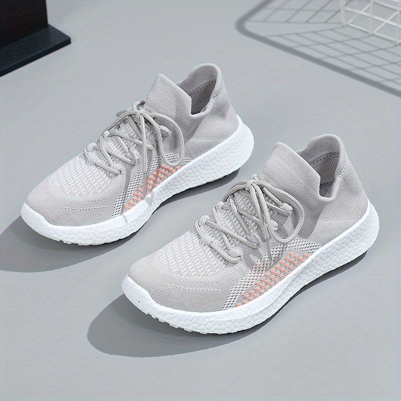 Women's Breathable Walking Shoes Lace Up Lightweight Sports Shoes