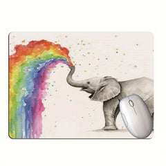 Rainbow Gouache Watercolor Mouse Pad