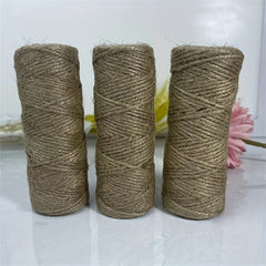 Natural Jute Twine 50m Hand Braided String Twine for Gardening & Crafts