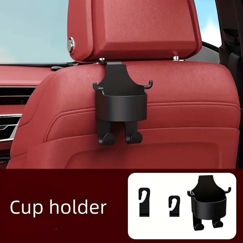 Car Seat Back Cup Holder with Storage Hook