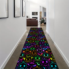 Spooky Halloween Skull Pattern Carpet Antifouling Anti Slip Washable