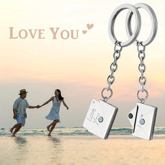 Personalized Engraved Envelope Pendant Keychain