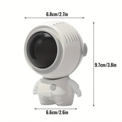 Cartoon Astronaut Neck Fans USB Rechargeable Handheld Hanging Fan