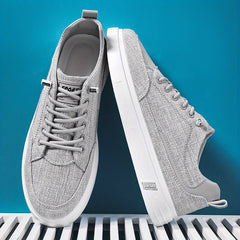 Men's Canvas Lace-up Skate Shoes with Traction