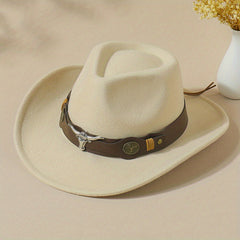 Vintage Western Bull Head Fedora Cap