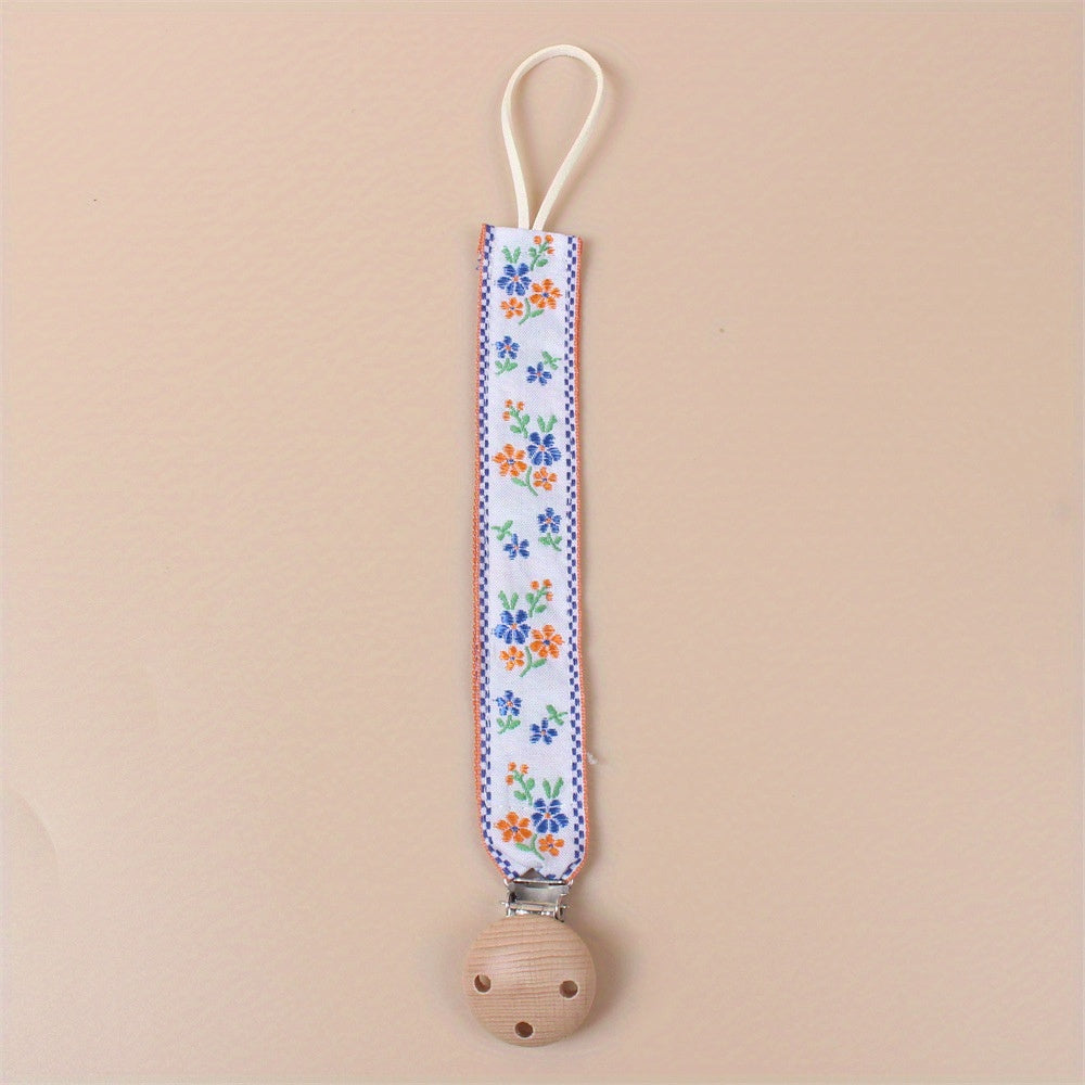 Baby Pacifier Clip Chain BPA-Free Comforting Toy Holder For Girls & Boys