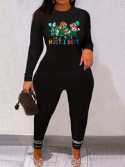 Halloween Horror Bear Top & Leggings Set