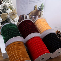5 Yards Velvet Ribbon Lace Craft Ribbon for Christmas Decoration