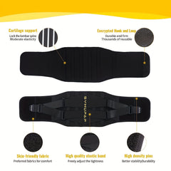 Adjustable Lumbar Support Belt Improve Posture During Lifting