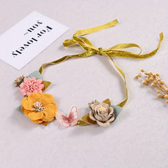 Artificial Flowers Headband for Baby Girls