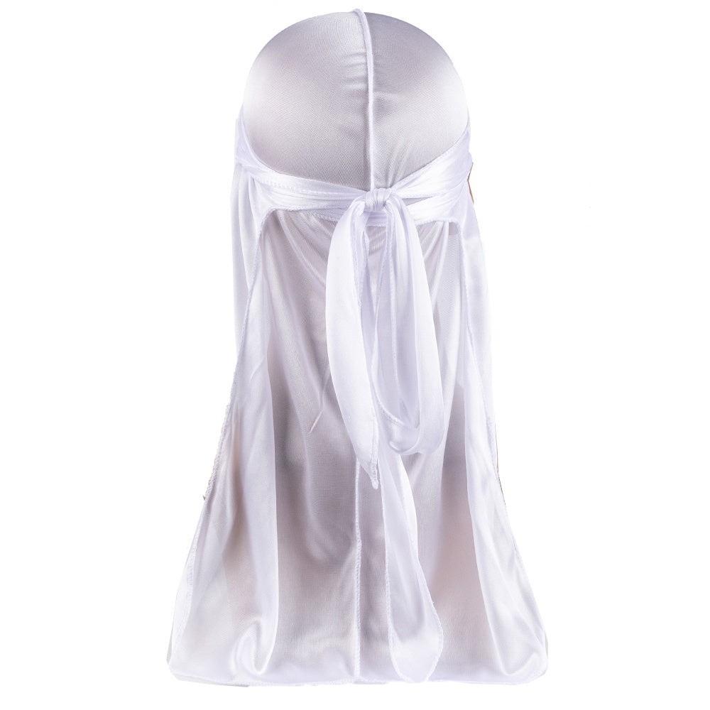 Men Solid Pirate Hat Corduroy Longline Dress Durag