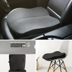 Memory Foam Car Seat Pad - Office Chair Seat Cushion for Comfortable Sitting