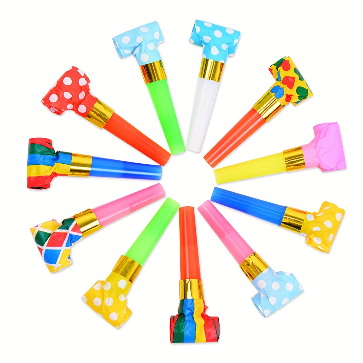 10pcs Plastic Whistle Birthday Party Event Aid Props Random