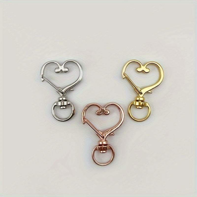 Heart Shape Buckle Jewelry Accessories Metal Love Keychain