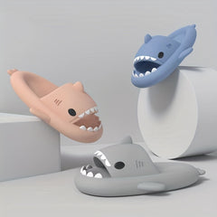 Men's Lightweight Shark Slippers Open Toe Home Shoes