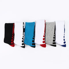 3 Pairs Men's Breathable Cotton Basketball Socks