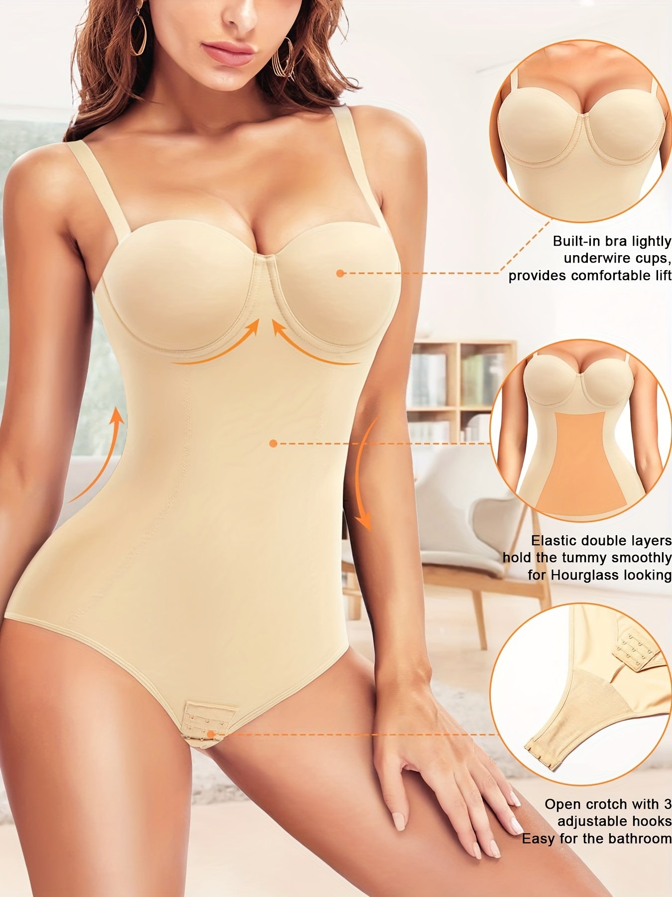 Tummy Control Butt Lifting Body Shaper Slip