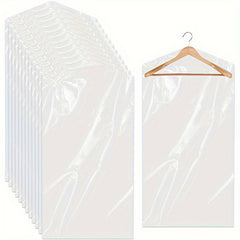10pcs Garment Dust Cover Bags with Zipper, Dress Bag for Closet