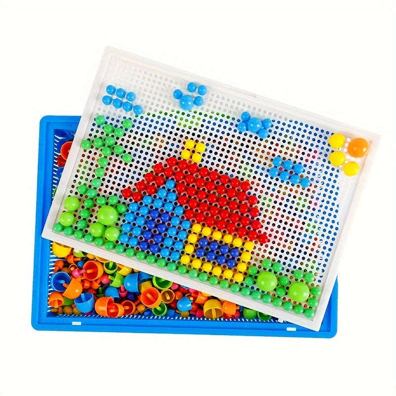 DIY Mushroom Nail Puzzle Educational Toy 296pcs 592pcs