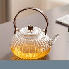 Glass Teapot Heat Resistant Glass Teapot With Tea Filter Thickened Glass Tea Pot