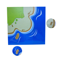 32x32 Grid Base Plate for Building Blocks - Compatible with Major Brands