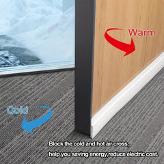 2pcs Bathroom Waterproof Strips Self adhesive Door Bottom Sealing Strips