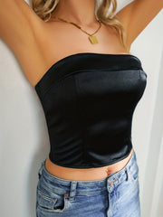 Sexy Slim Fit Backless Tube Top