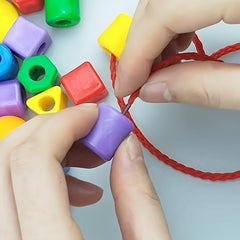 40pcs Colorful Bead String Game Building Blocks for Boys and Girls Party F18