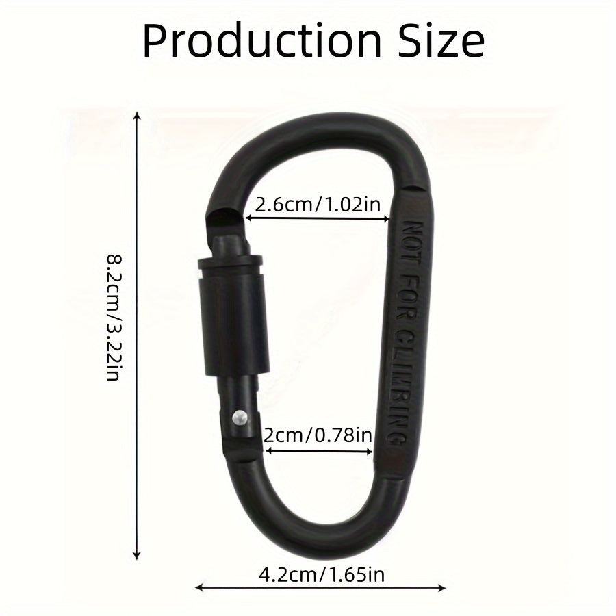 5pcs Aluminum Hanging Buckle for Outdoor Camping Hiking