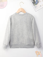 JUST A BOY WHO LOVES TRACTOR Print Boys Sweatshirt