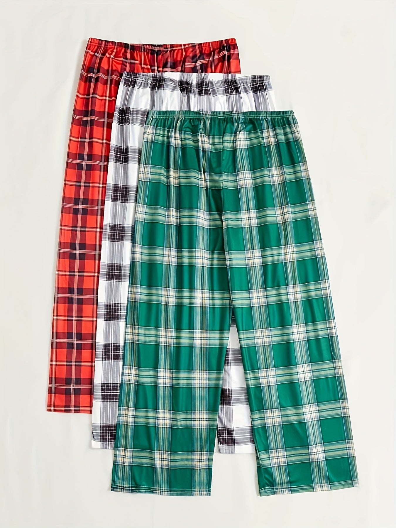 Cozy Plaid Print Sleep Bottoms for Women