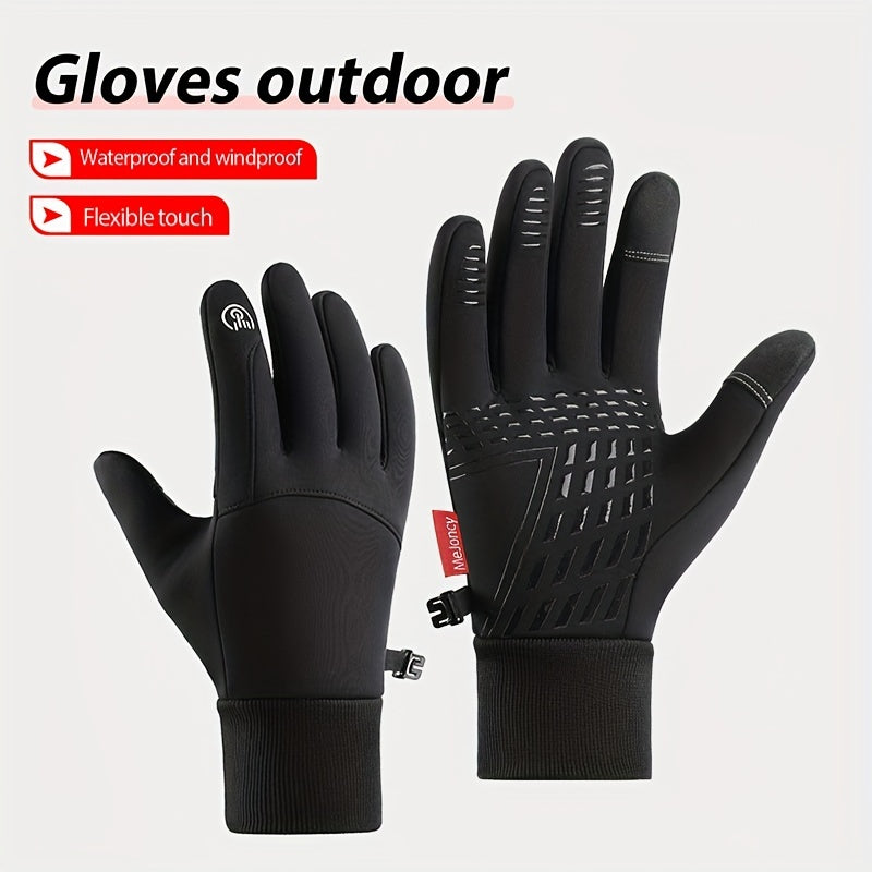 Winter Sports Velvet Gloves Non-slip Touch Screen Cycling Cold